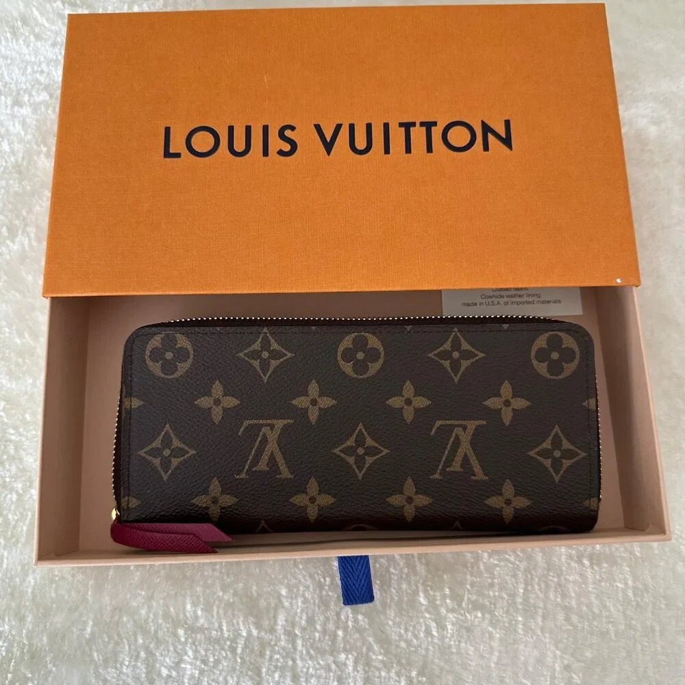 Louis Vuitton Empty Gift Box For A Clémence Wallet Orange Brown O/S